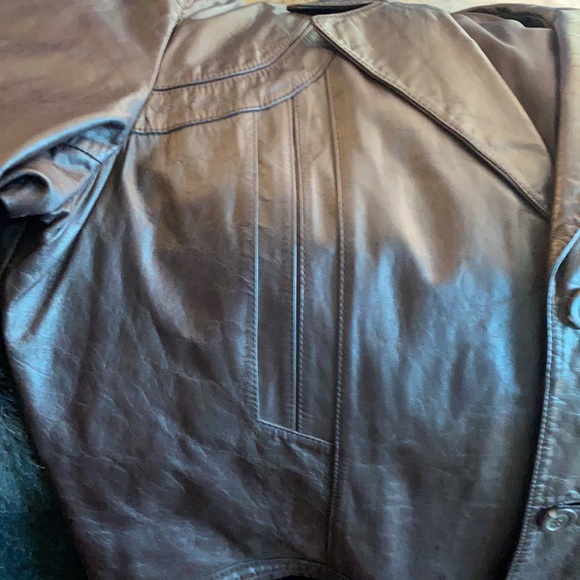 Mocha Leather jacket - Picture 4 of 8